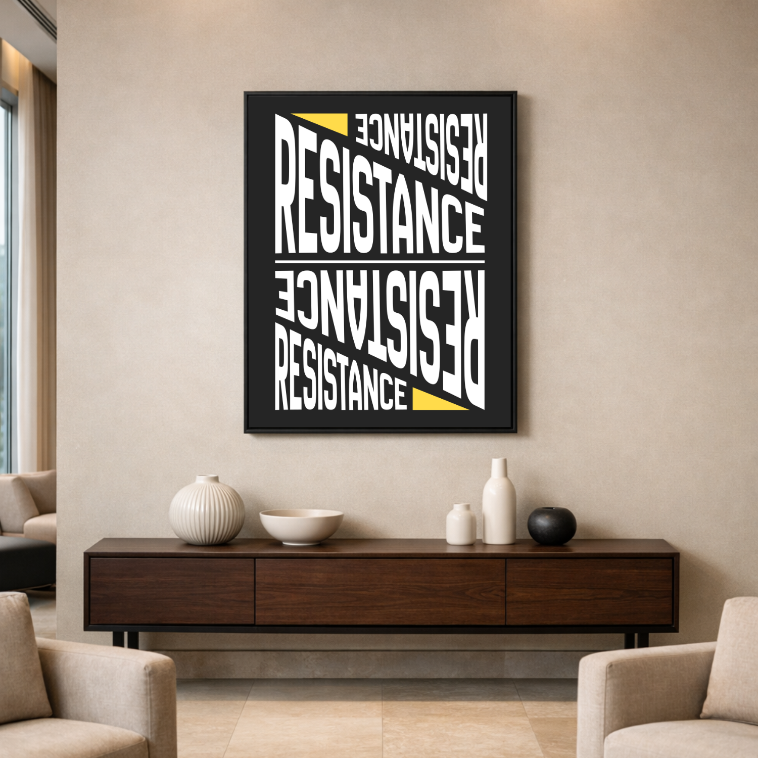 Affiche "Résistance" contemporaine