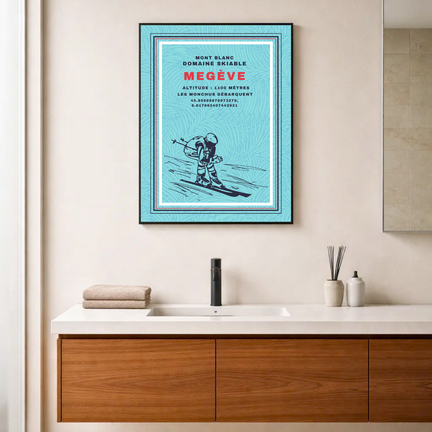 Affiche "Megève contemporaine"