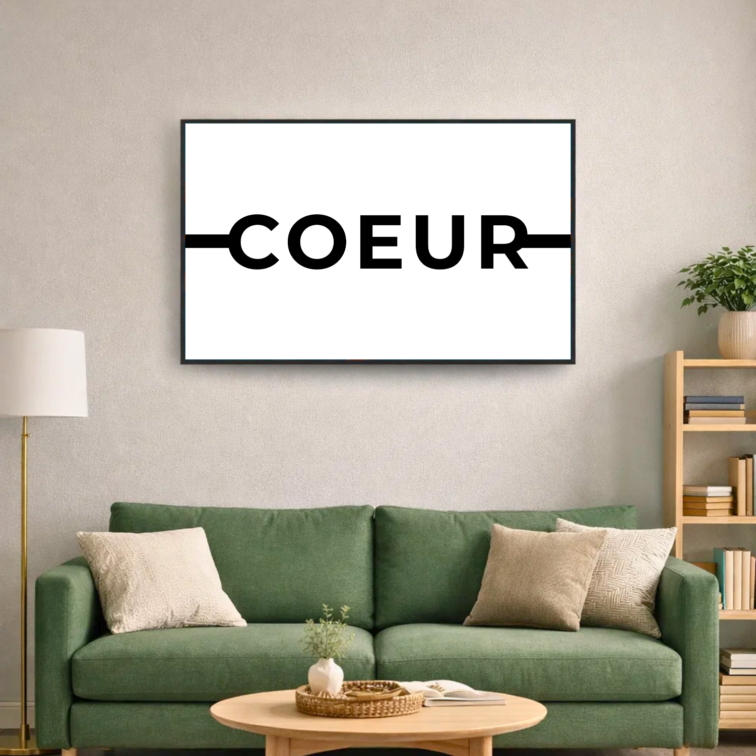 Affiche contemporaine "Coeur"