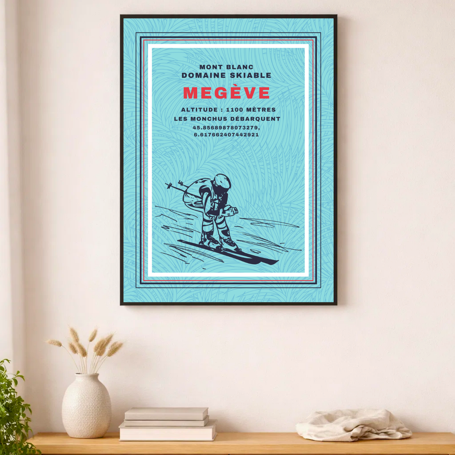 Affiche "Megève contemporaine"