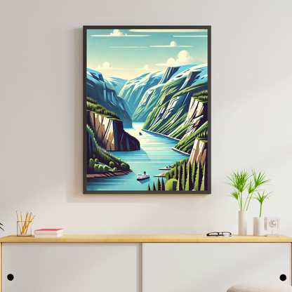 Affiche "Fjord"