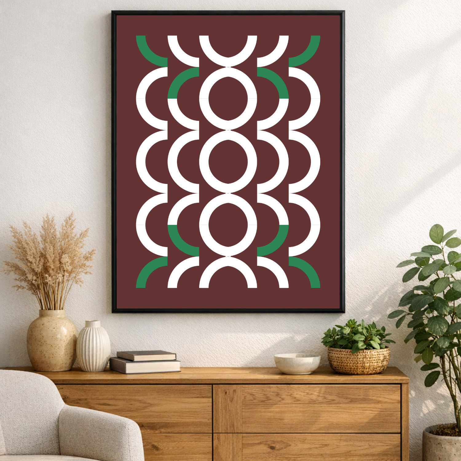 Affiche cercles géométriques