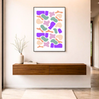 Affiche "Fusion pastel"