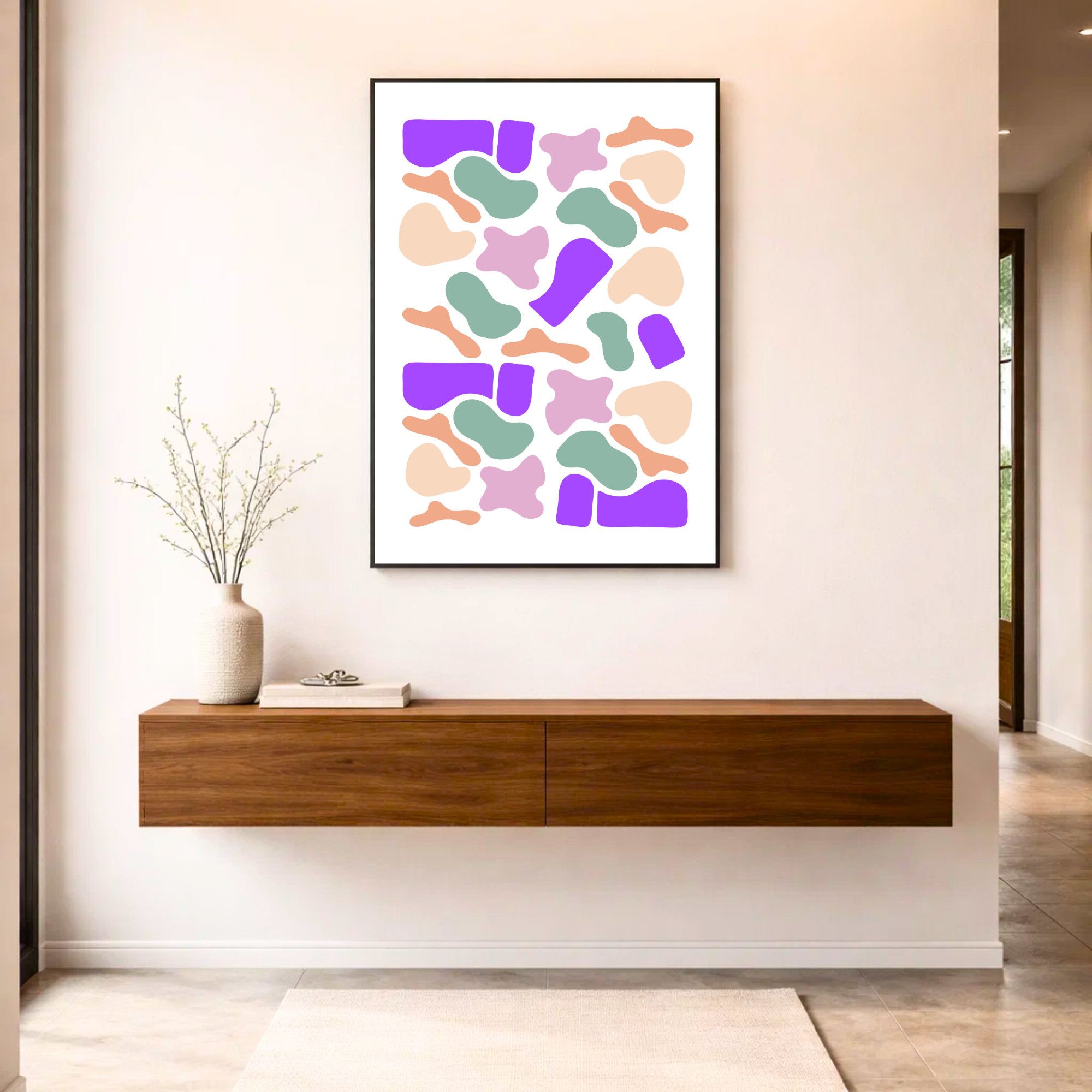 Affiche "Fusion pastel"