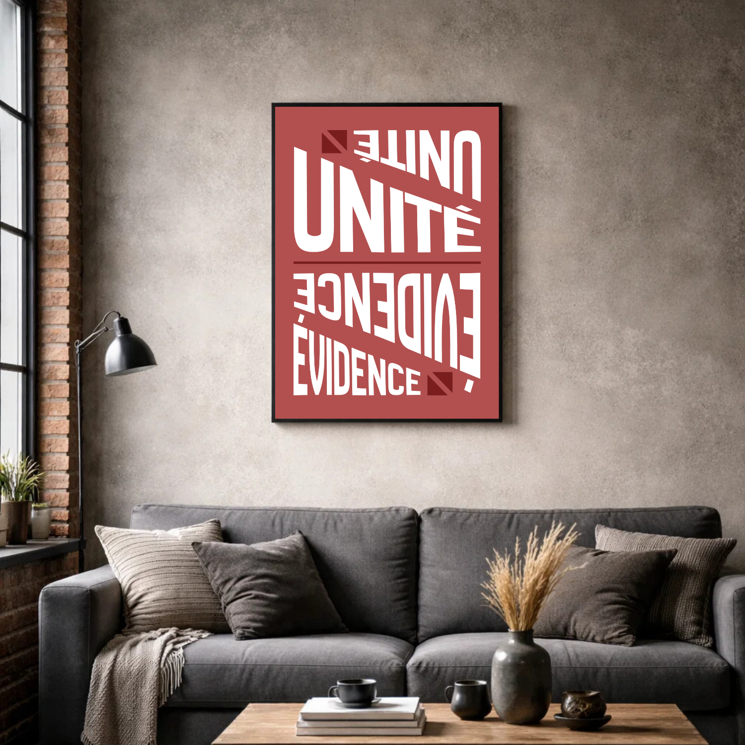 Affiche contemporaine "Unité"