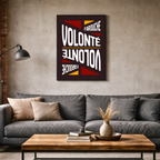 Affiche "Volonté farouche" contemporaine