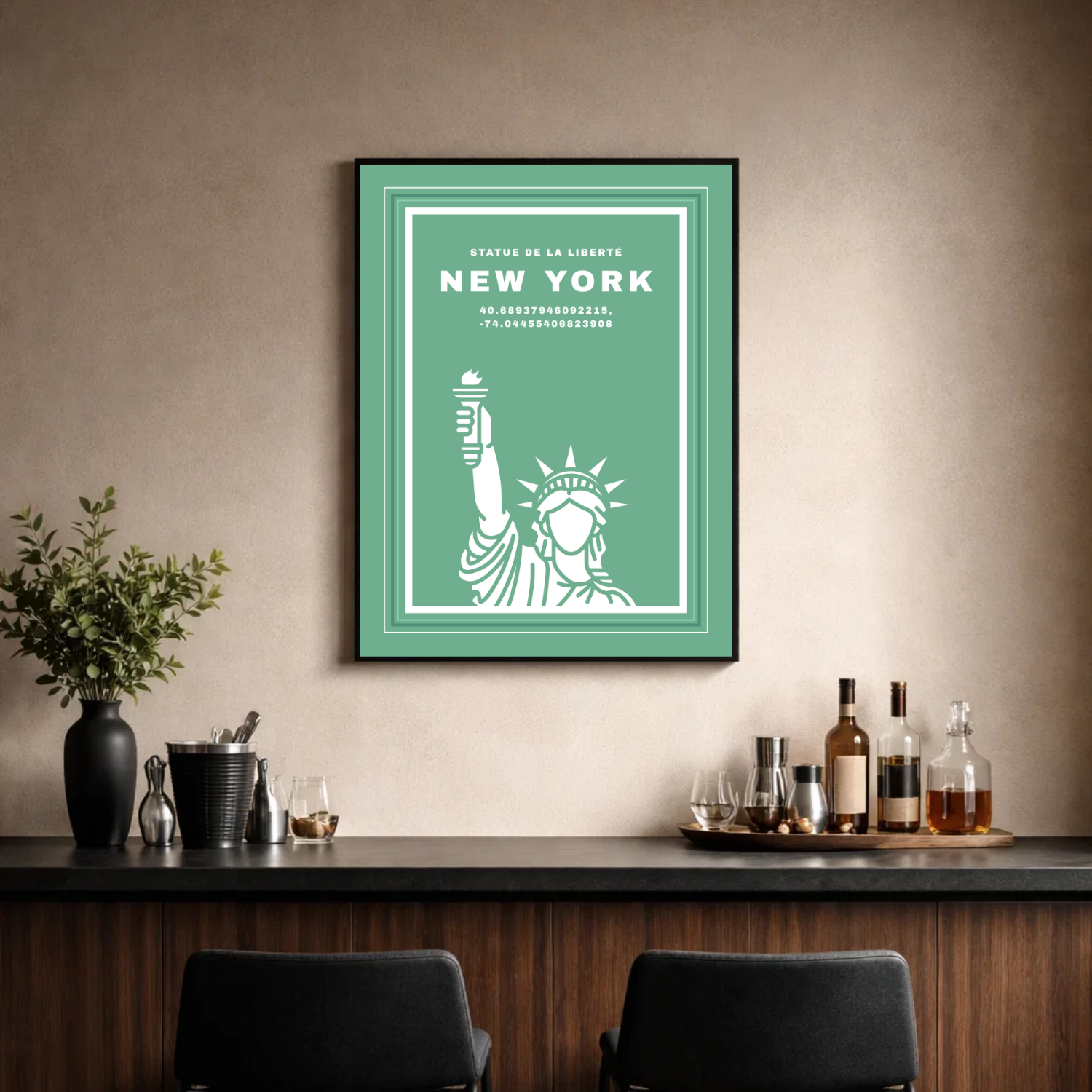 Affiche "Statue de la Liberté contemporaine"