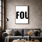 Affiche contemporaine "Fou"