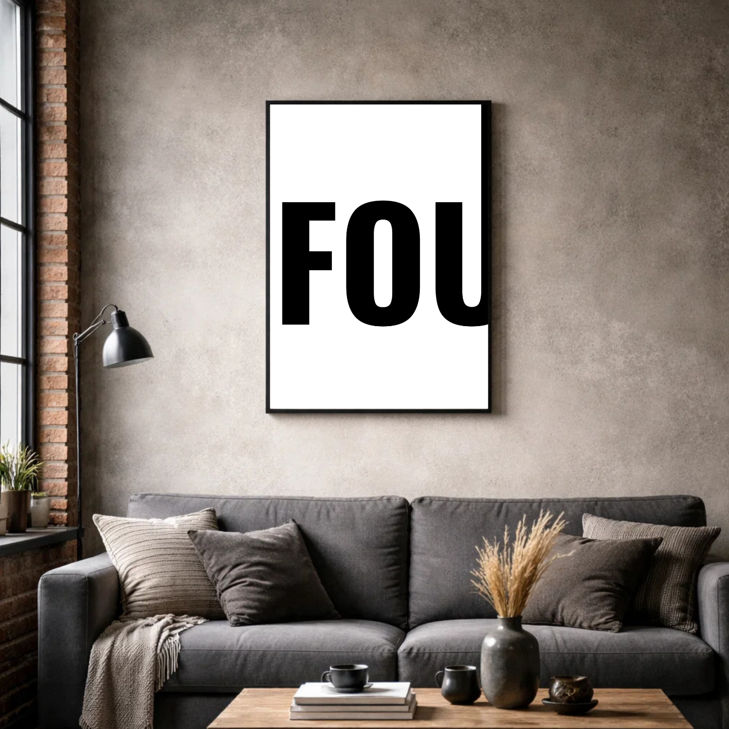 Affiche contemporaine "Fou"