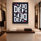 Affiche "Défi" contemporaine