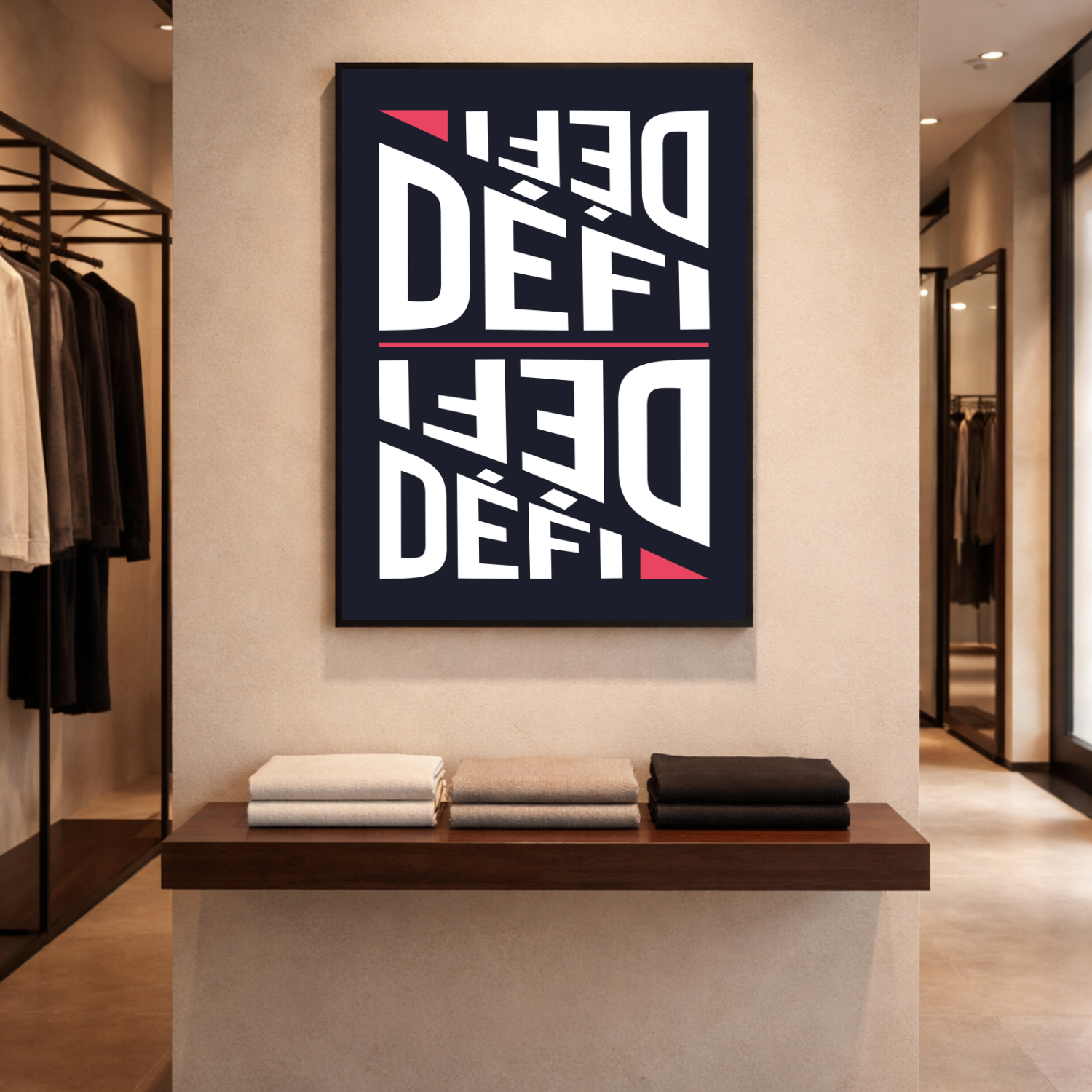 Affiche "Défi" contemporaine