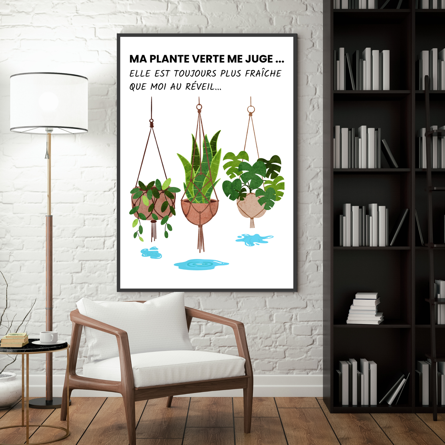 Affiche humour "La plante"