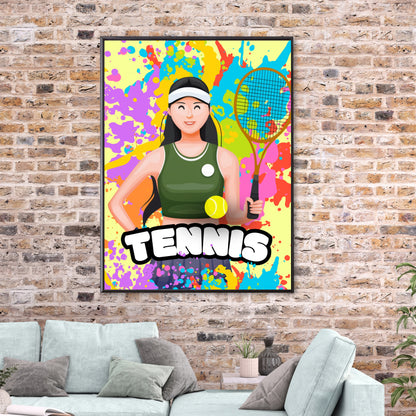 Affiche "Tennis Time"