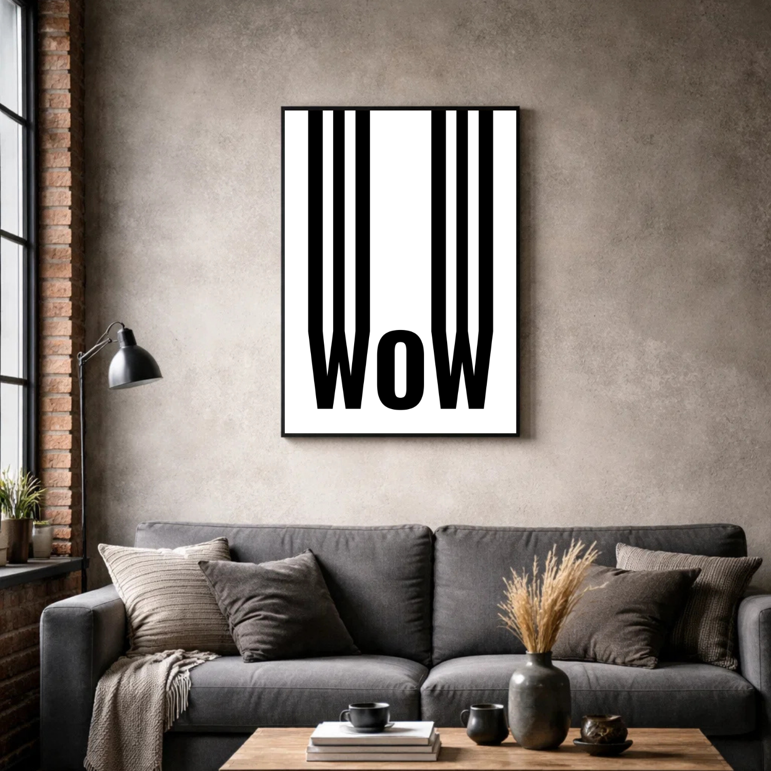 Affiche contemporaine "Wow"