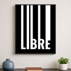 Affiche contemporaine "Libre"