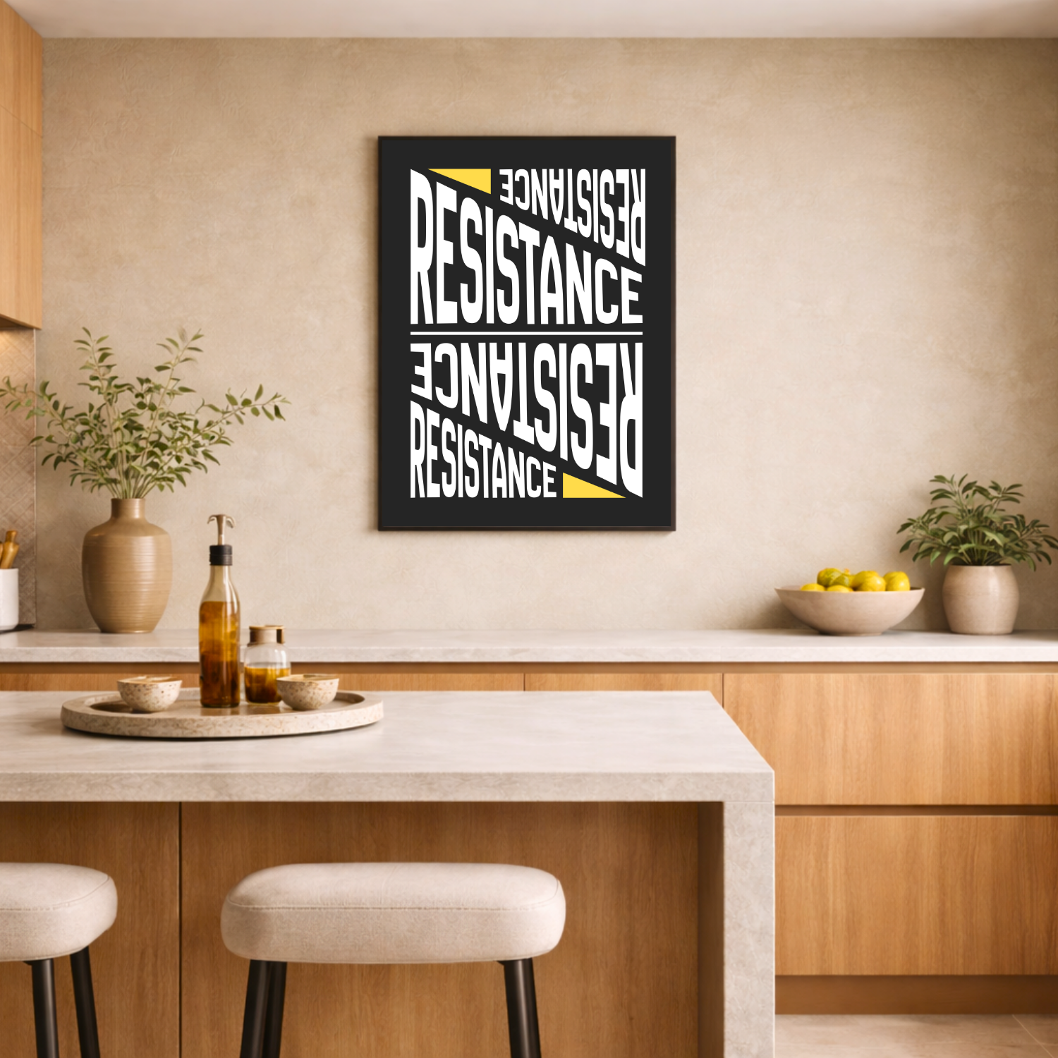 Affiche "Résistance" contemporaine