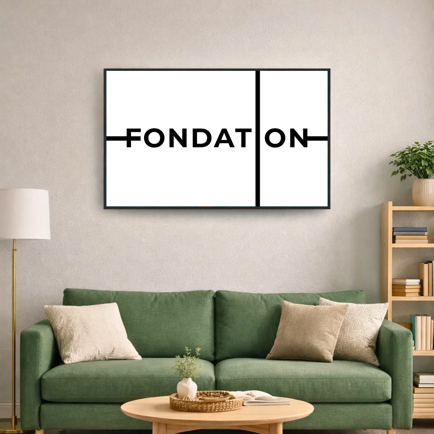 Affiche contemporaine "Fondation"