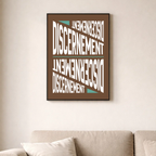 Affiche contemporaine "Discernement"