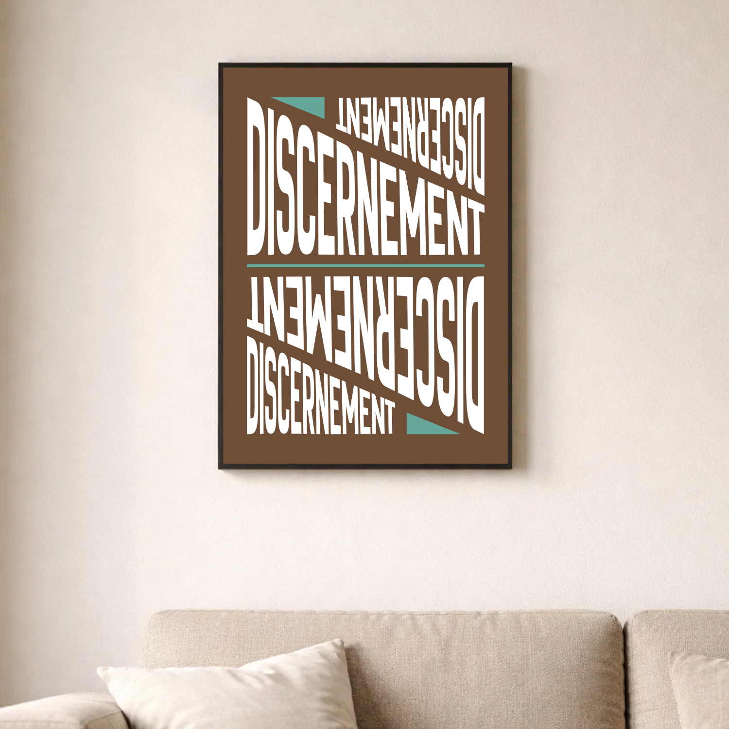 Affiche contemporaine "Discernement"