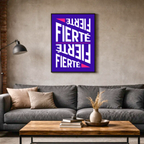Affiche "Fierté" contemporaine