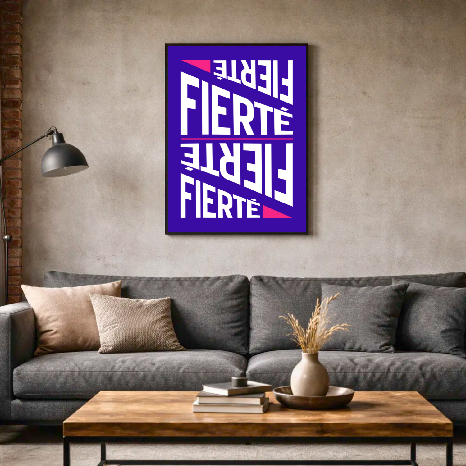 Affiche "Fierté" contemporaine