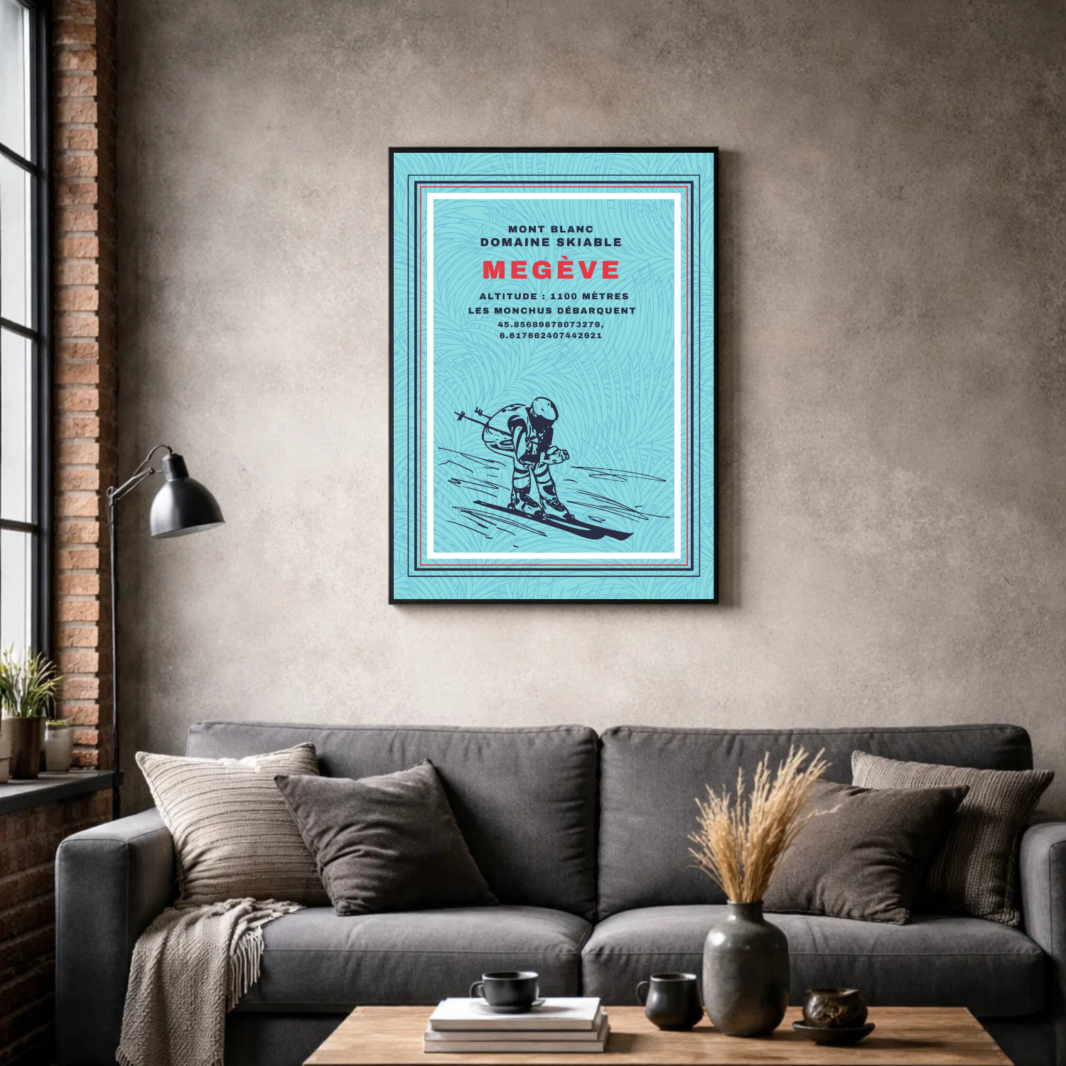 Affiche "Megève contemporaine"