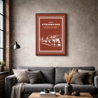 Affiche "Marché de noël contemporain"