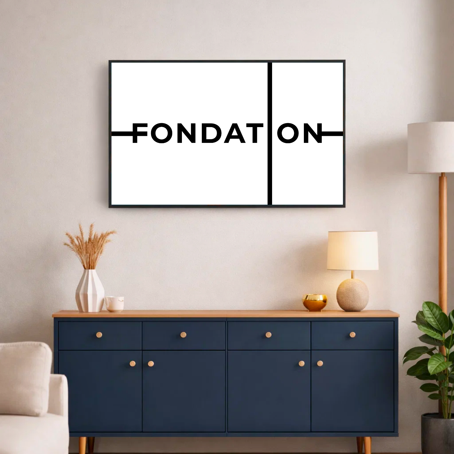 Affiche contemporaine "Fondation"