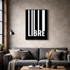 Affiche contemporaine "Libre"