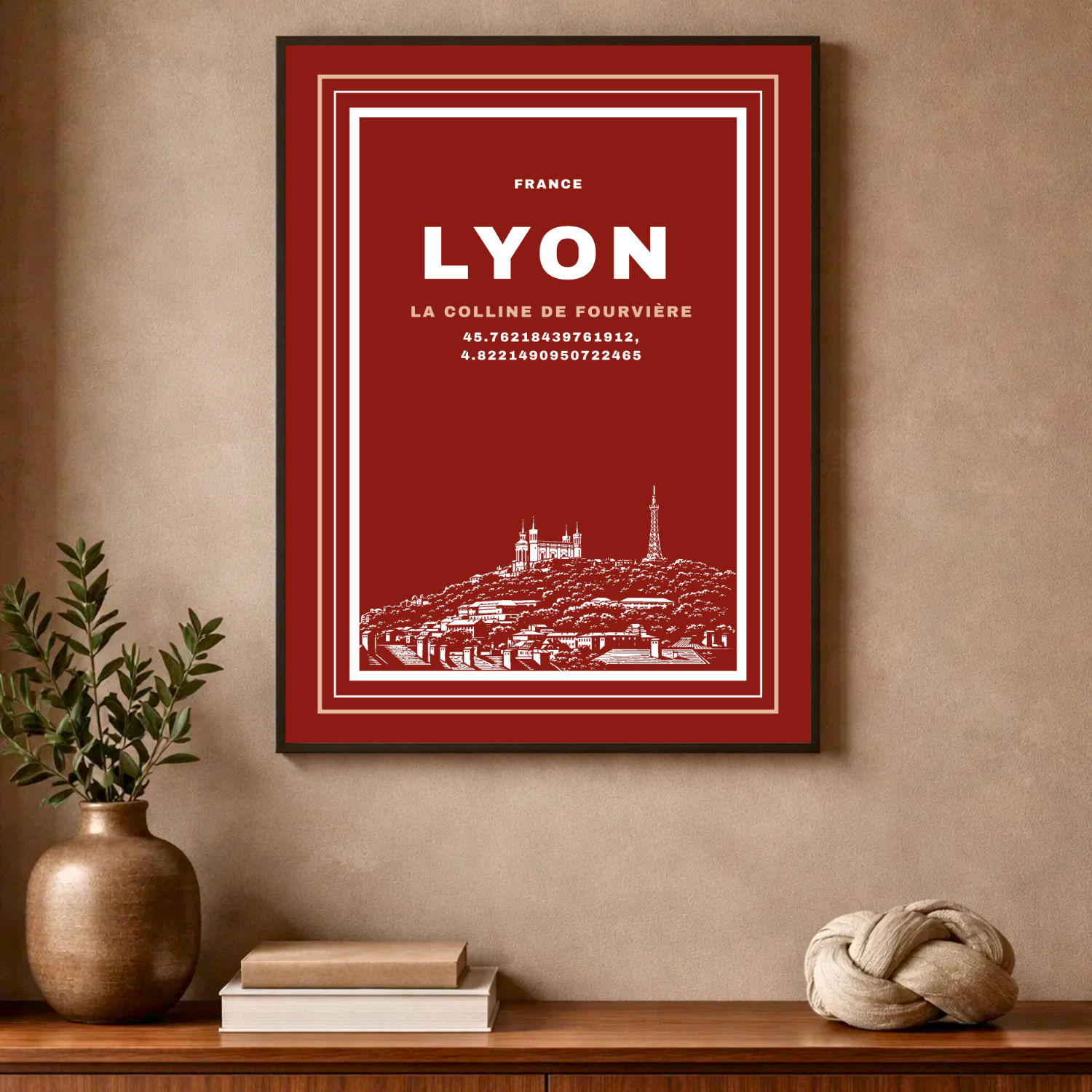 Affiche "Colline de Fourvière contemporaine"