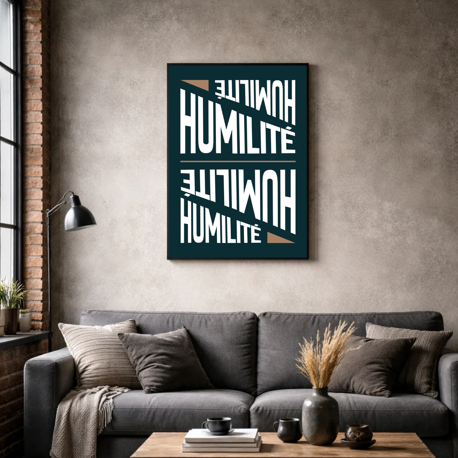 Affiche contemporaine "Humilité"