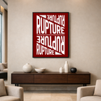 Affiche "Rupture" contemporaine