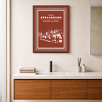 Affiche "Marché de noël contemporain"