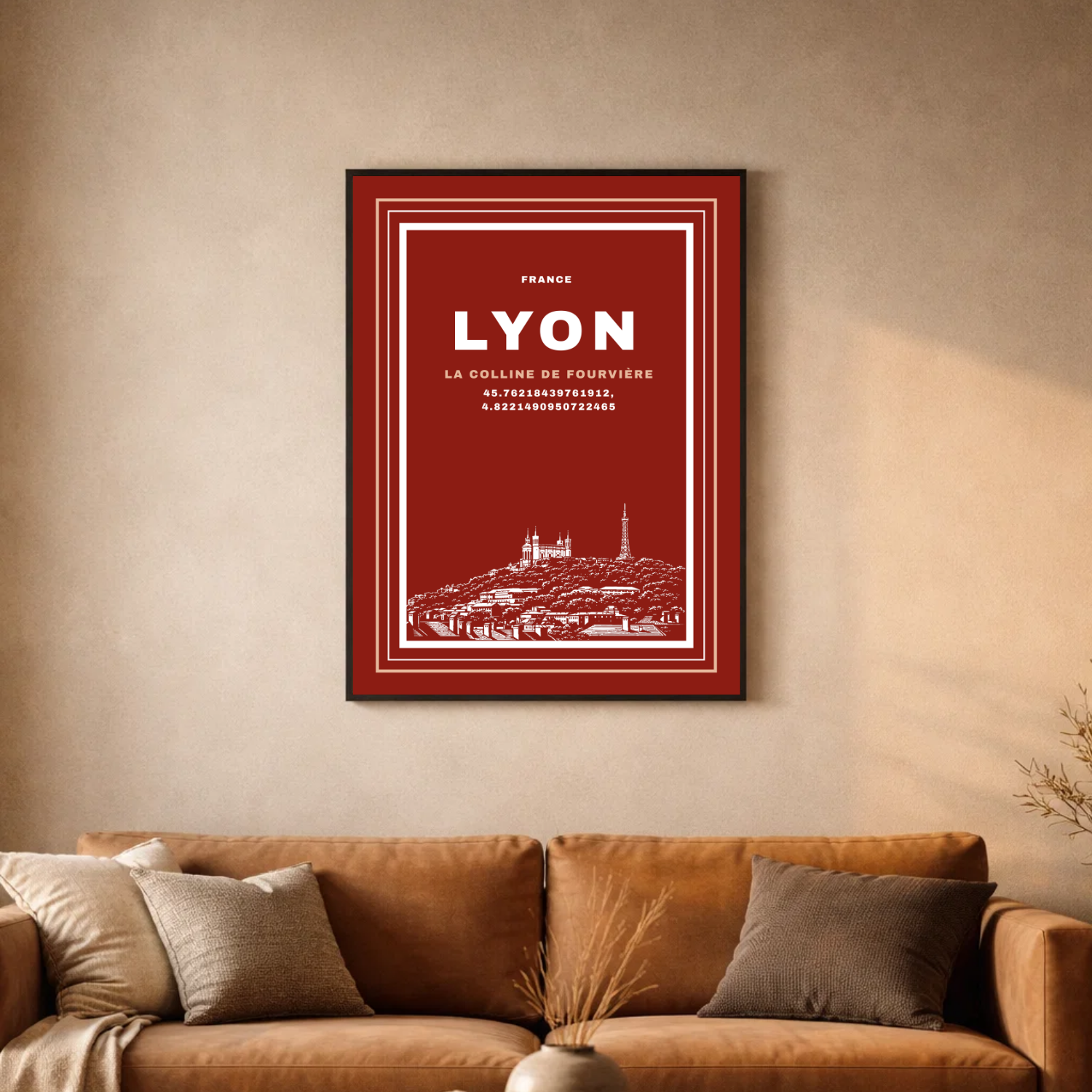 Affiche "Colline de Fourvière contemporaine"