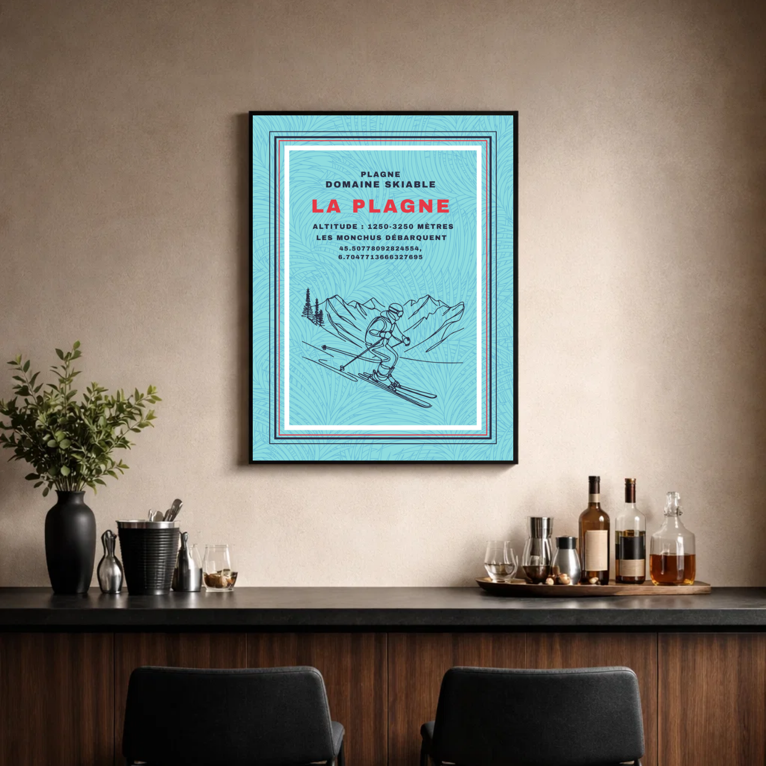 Affiche "La Plagne contemporaine"