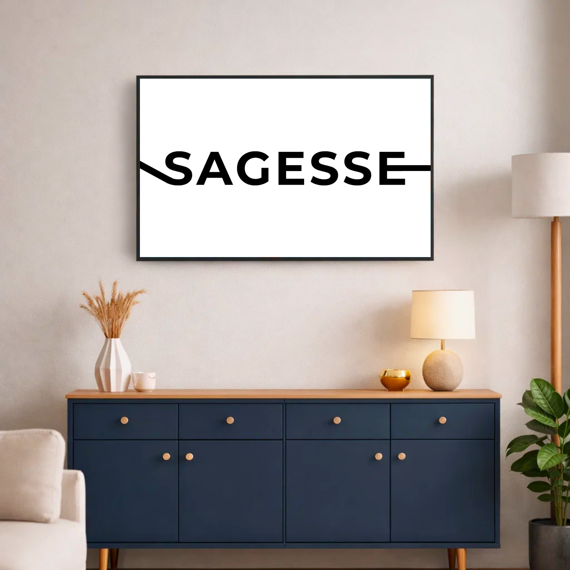 Affiche contemporaine "Sagesse"