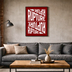Affiche "Rupture" contemporaine