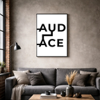 Affiche contemporaine "Audace"
