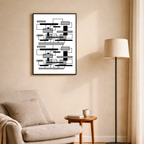 Affiche "Structure monochrome"