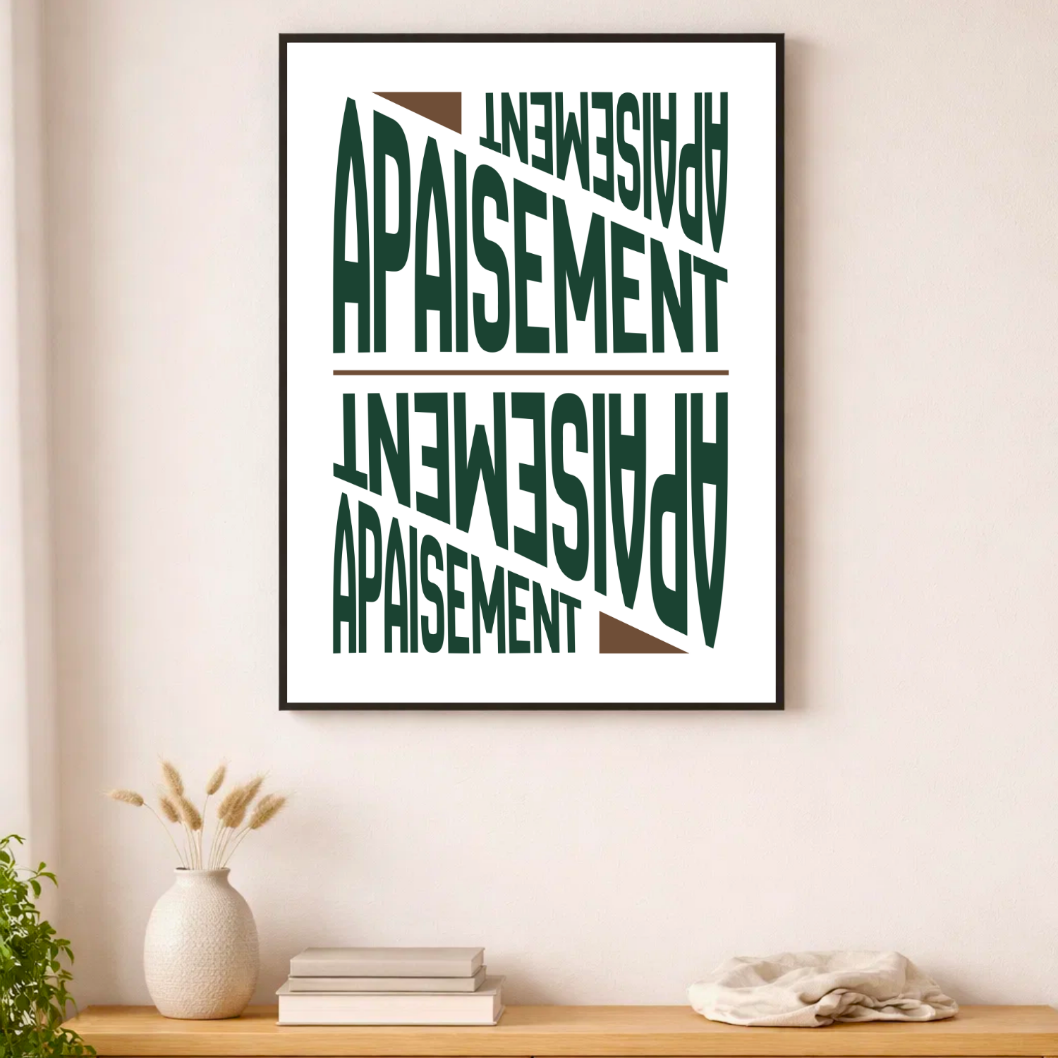 Affiche contemporaine "Apaisement"