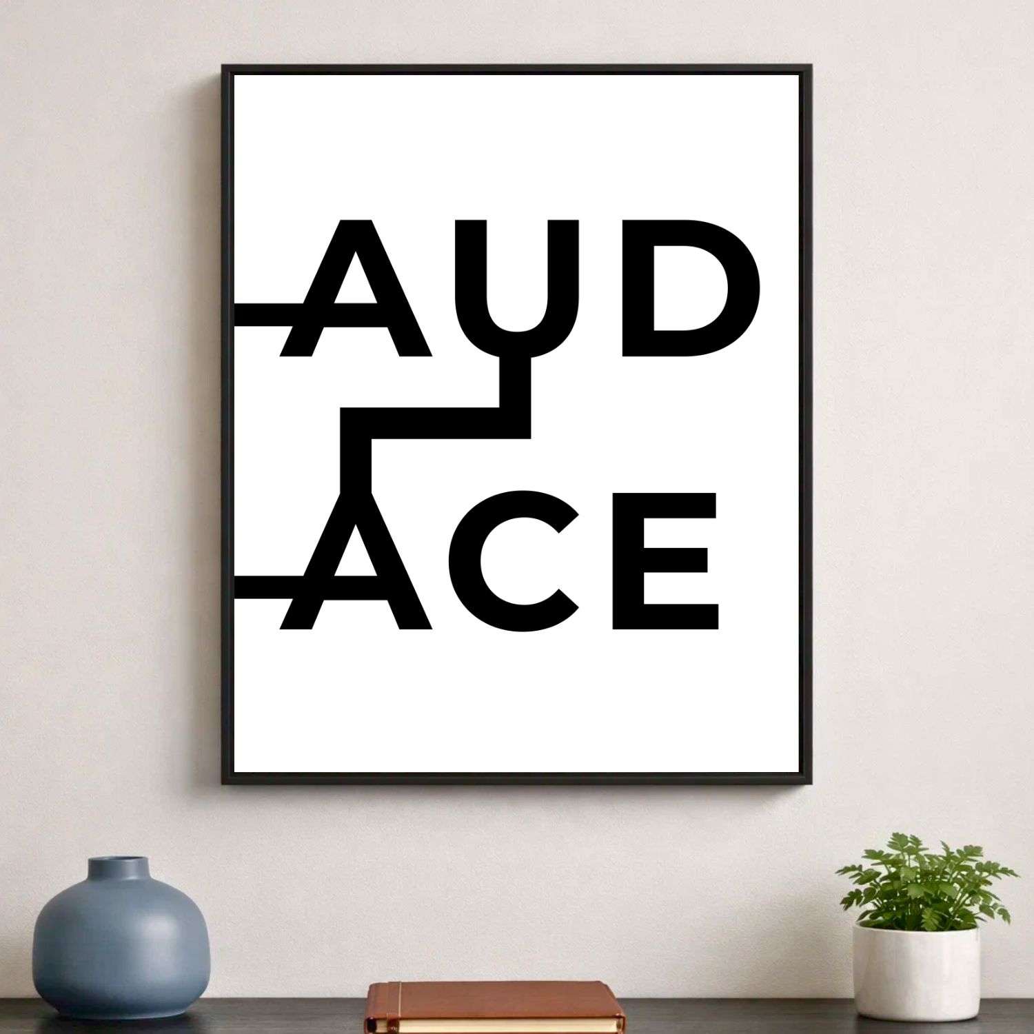 Affiche contemporaine "Audace"