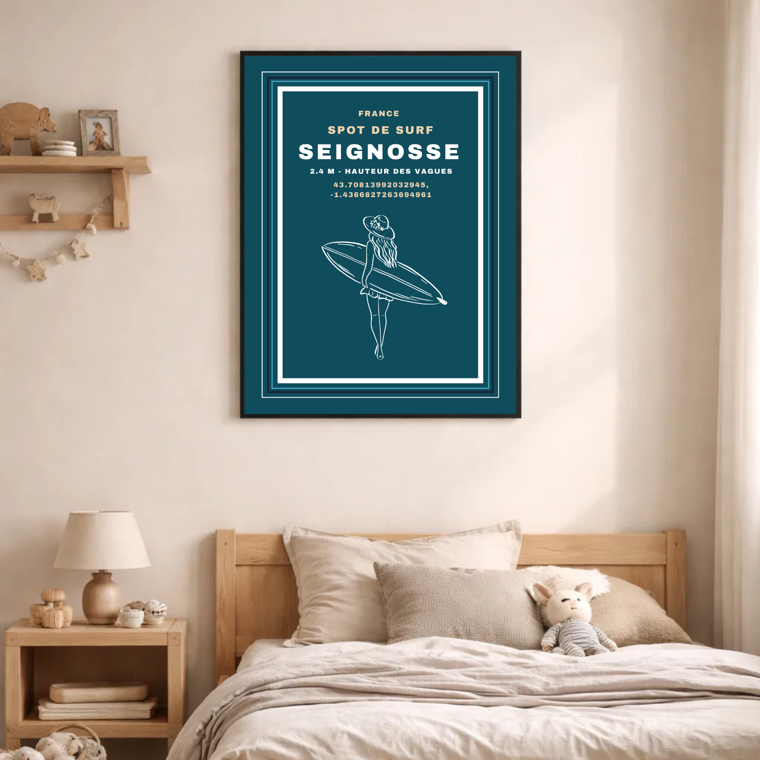 Affiche "Seignosse surf contemporain"