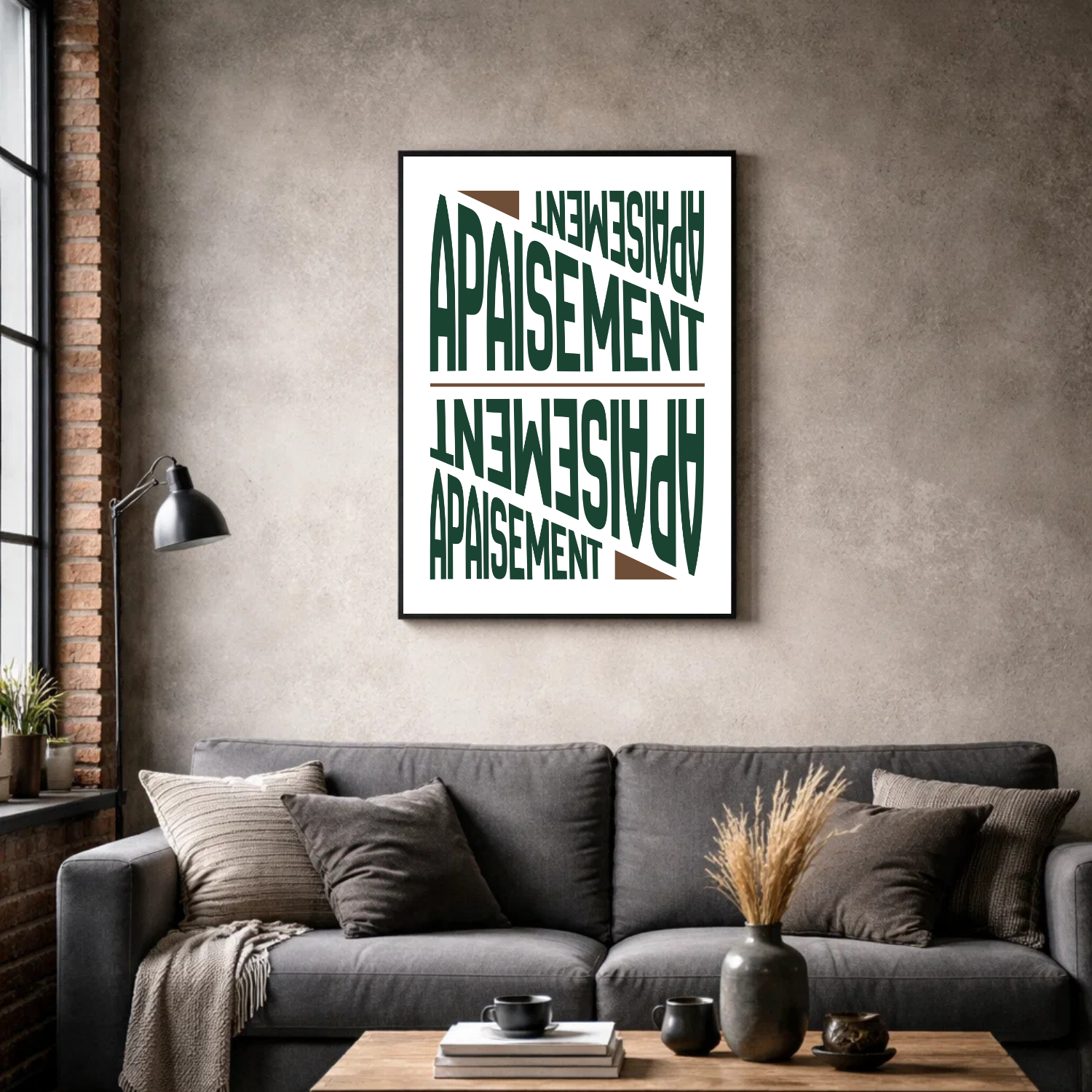 Affiche contemporaine "Apaisement"