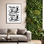 Affiche "Structure monochrome"