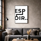 Affiche contemporaine "Espoir"