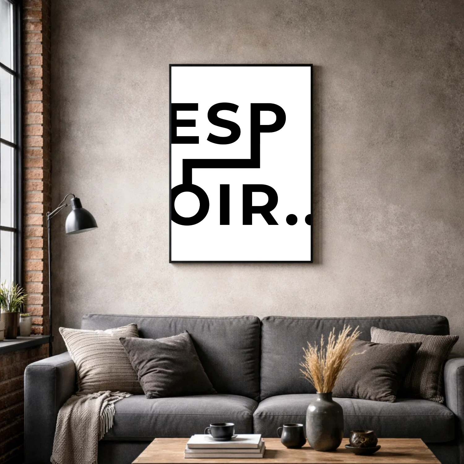 Affiche contemporaine "Espoir"