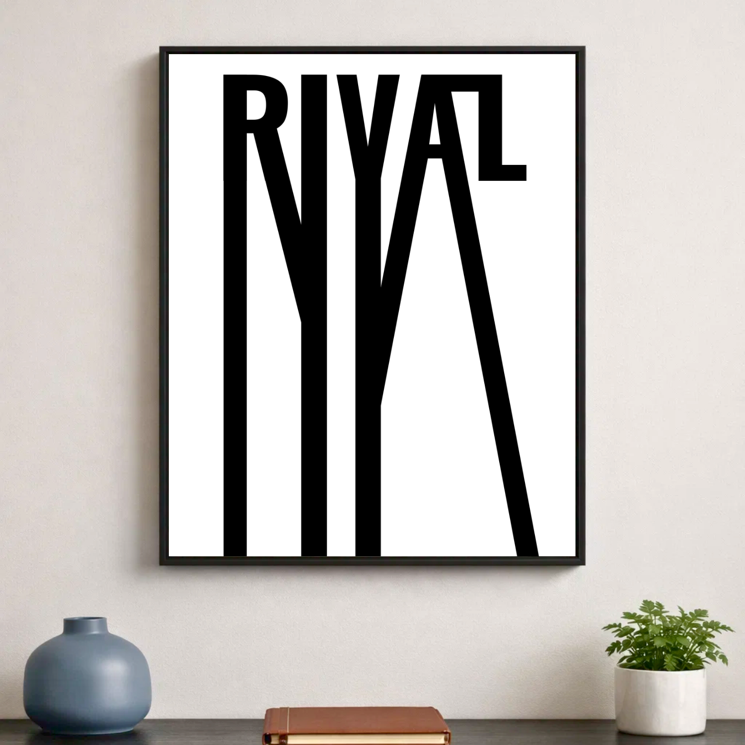 Affiche contemporaine "Rival"