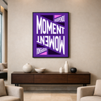 Affiche "Moment suspendu" contemporaine