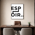 Affiche contemporaine "Espoir"