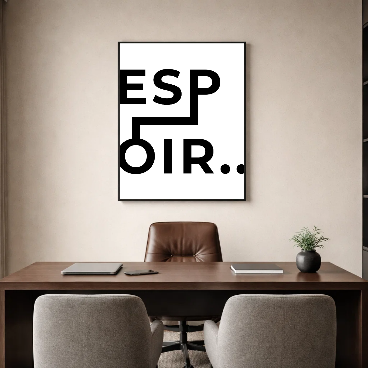 Affiche contemporaine "Espoir"